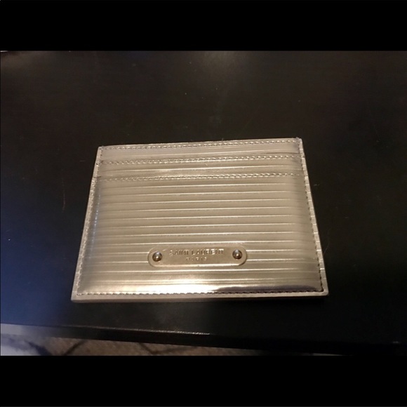 Saint Laurent silver cardholder